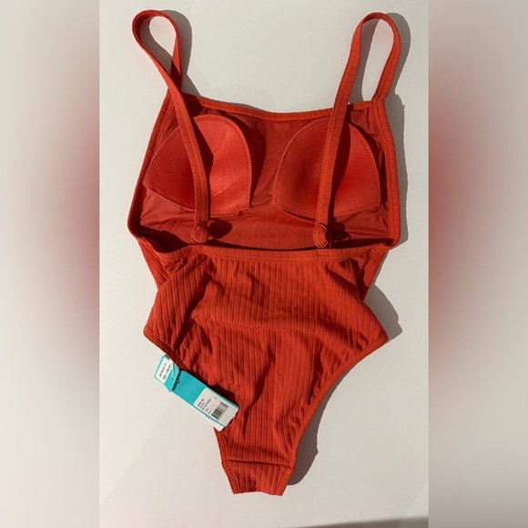 Seafolly 80s Tank Mailot Inka Rib One Piece Swimsuit cheeky - Picture 2 of 2
